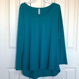 Lularoe hi-low long sleeve top tunic Teal